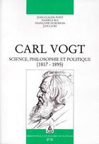 Couverture du livre « Carl vogt (1817-1895) » de  aux éditions Georg