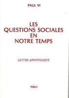 Couverture du livre « Les questions sociales en notre temps » de  aux éditions Tequi
