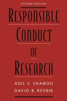 Couverture du livre « Responsible Conduct of Research » de Resnik David B aux éditions Oxford University Press Usa