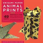 Couverture du livre « Origami papers animal prints (large 8 1/4 inches) » de  aux éditions Tuttle