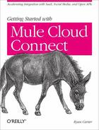 Couverture du livre « Getting Started with Mule Cloud Connect » de Ryan Carter aux éditions O'reilly Media