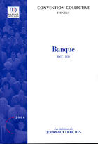 Couverture du livre « Banque n 3161 2006 - etendue idcc : 2120 » de  aux éditions Direction Des Journaux Officiels