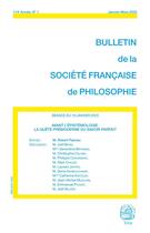 Couverture du livre « Avant l'epistemologie la quete premoderne du savoir parfait » de Pasnau Robert aux éditions Societe Francaise De Philosophie