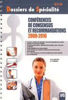 Couverture du livre « Dsp conferences de consensus et recommandations 2009-2010 » de Boutin A.B. aux éditions Vernazobres Grego