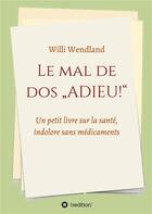 Couverture du livre « Le mal de dos 