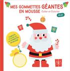 Couverture du livre « Pere noel apporte les cadeaux (la couverture rouge) gommettes mousse » de  aux éditions Editions Tam Tam