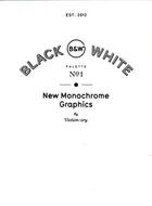 Couverture du livre « Black & white ; new graphics in monochrome » de Victionary aux éditions Victionary