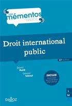 Couverture du livre « Droit international public (22e édition) » de David Ruzie et Gerard Teboul aux éditions Dalloz