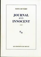 Couverture du livre « Journal d'un innocent » de Tony Duvert aux éditions Minuit