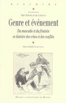 Couverture du livre « GENRE ET EVENEMENT » de Pur aux éditions Pu De Rennes