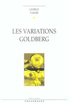 Couverture du livre « Les variations goldberg » de George Tabori aux éditions Theatrales