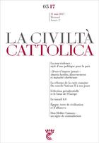 Couverture du livre « La civiltà cattolica ; mai 2017 » de Antonio Spadaro aux éditions Parole Et Silence