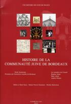 Couverture du livre « Histoire des juifs de Bordeaux » de  aux éditions Bord De L'eau