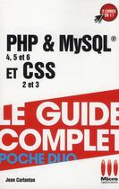 Couverture du livre « PHP & MySQL et CSS » de Jean Carfantan aux éditions Micro Application