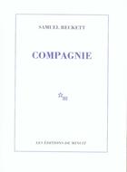 Couverture du livre « Compagnie » de Samuel Beckett aux éditions Minuit