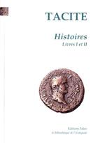 Couverture du livre « Histoires t.1 ; livres 1 et 2 » de Tacite aux éditions Paleo