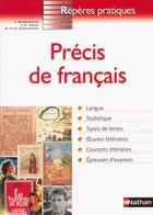 Couverture du livre « Precis de francais - reperes pratiques n39 » de Bourdereau/Fozza aux éditions Nathan