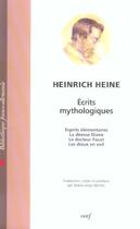 Couverture du livre « Ecrits mythologiques » de Heinrich Heine aux éditions Cerf