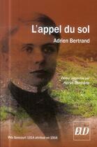 Couverture du livre « Appel du sol » de Adrien Bertrand aux éditions Pu De Dijon