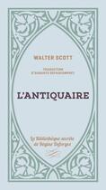 Couverture du livre « L'antiquaire » de Walter Scott aux éditions Tohu-bohu