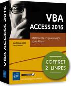 Couverture du livre « VBA Access 2016 ; coffret de 2 livres : maîtrisez la programmation sous Access » de Philippe Andrejean aux éditions Eni