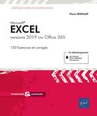 Couverture du livre « Excel ; versions 2019 ou Office 365 » de Pierre Rigollet aux éditions Eni