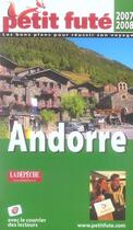 Couverture du livre « Andorre (édition 2007-2008) » de Collectif Petit Fute aux éditions Le Petit Fute