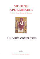 Couverture du livre « Oeuvres complètes » de Sidoine Apollinaire aux éditions Paleo
