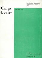 Couverture du livre « Corps locaux » de Jean-Pierre Serre aux éditions Hermann