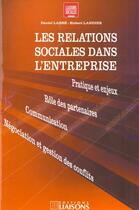 Couverture du livre « Relation sociale dans ent » de Labbé aux éditions Liaisons