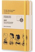 Couverture du livre « Agenda 2017 peanuts journalier grand format jaune » de  aux éditions Moleskine