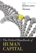 Couverture du livre « The Oxford Handbook of Human Capital » de Becker Gary S aux éditions Oup Oxford