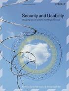 Couverture du livre « Security and usability » de Cranor aux éditions O Reilly