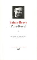 Couverture du livre « Port-Royal t.2 » de Sainte-Beuve aux éditions Gallimard