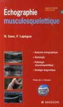 Couverture du livre « Échographie musculosquelettique » de Nicolas Sans aux éditions Elsevier-masson