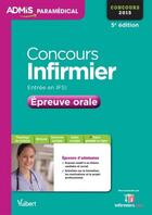 Couverture du livre « Concours infirmier épreuve orale 2015 (5e édition) » de Virginie Serriere aux éditions Vuibert