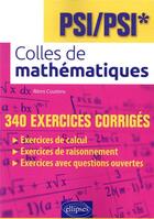 Couverture du livre « Colles de mathématiques ; PSI/PSI* » de Remi Coutens aux éditions Ellipses