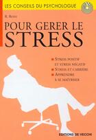 Couverture du livre « Pour gerer le stress » de Rossi aux éditions De Vecchi