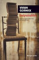 Couverture du livre « Inépuisables : notes de (re)lectures » de Vivian Gornick aux éditions Rivages