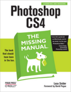 Couverture du livre « Photoshop CS4 ; the missing manual » de Lesa Snider aux éditions O'reilly Media