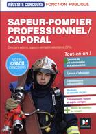 Couverture du livre « Sapeur-pompier professionnel /caporal (édition 2018) » de Joel Francois aux éditions Foucher