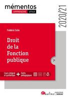 Couverture du livre « Droit de la fonction publique (édition 2020/2021) » de Frederic Colin aux éditions Gualino