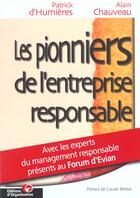 Couverture du livre « Pionniers Entreprise Responsable » de D'Humieres aux éditions Organisation