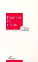 Couverture du livre « Paroles de divan » de Joelle Mignot aux éditions L'harmattan