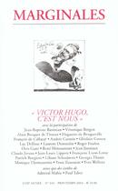 Couverture du livre « Marginales 245 victor hugo, c'est nous » de  aux éditions Luce Wilquin