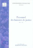 Couverture du livre « Personnel des huissiers de justice (8e édition) » de  aux éditions Direction Des Journaux Officiels