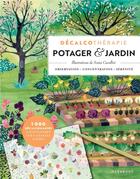 Couverture du livre « Décalcothérapie potager & jardins » de Sonia Cavallini aux éditions Marabout