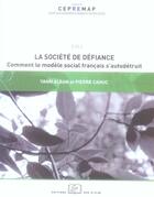 Couverture du livre « La société de défiance » de Algan Y./Cahuc P. aux éditions Rue D'ulm