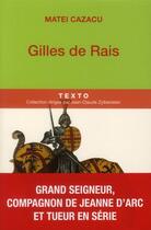 Couverture du livre « Gilles de Rais » de Matei Cazacu aux éditions Tallandier