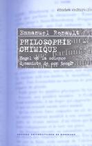 Couverture du livre « Philosophie chimique - hegel et la science dynamiste de son temps » de Emmanuel Renault aux éditions Pu De Bordeaux